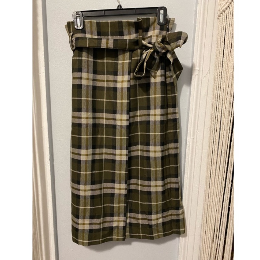 MIDI skirt color:green size:6 H&M